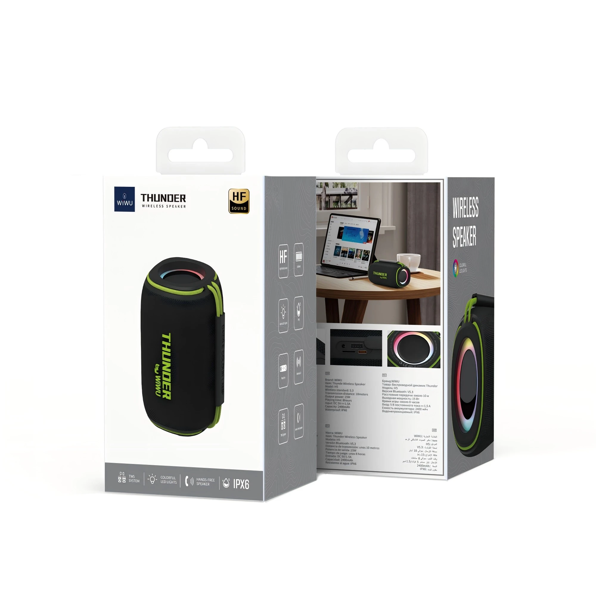WiWU Thunder Wireless Portable Speaker H5