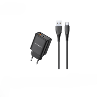 Awei PD81T-EU 22.5W GaN Fast Charger with Cable