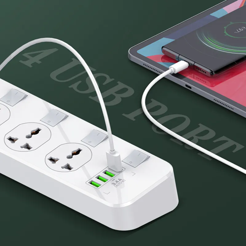 LDNIO SC4408 4 2500W Power Socket