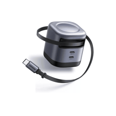 UGREEN 65821 45W GaN Fast Charger with Retractable Cable
