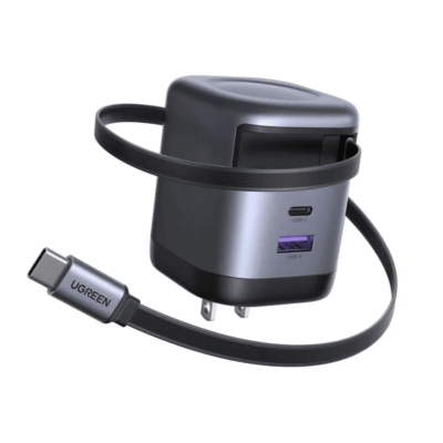 UGREEN 65824 65W GaN Charger with Retractable Cable