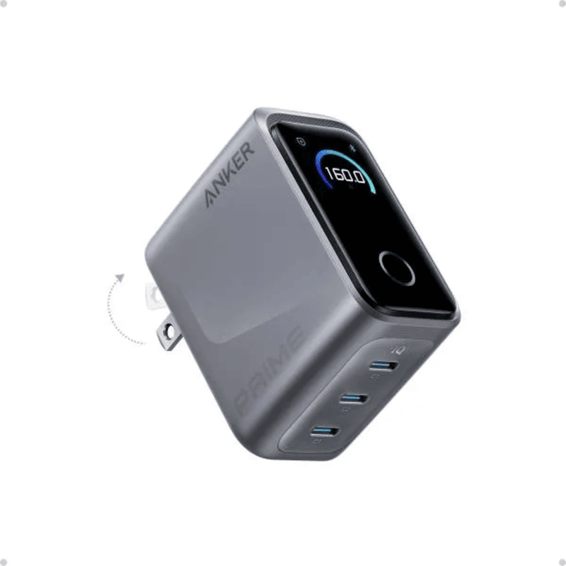 Anker Prime (1) Anker Prime GaN 160W 3-Port Charger with Smart Display